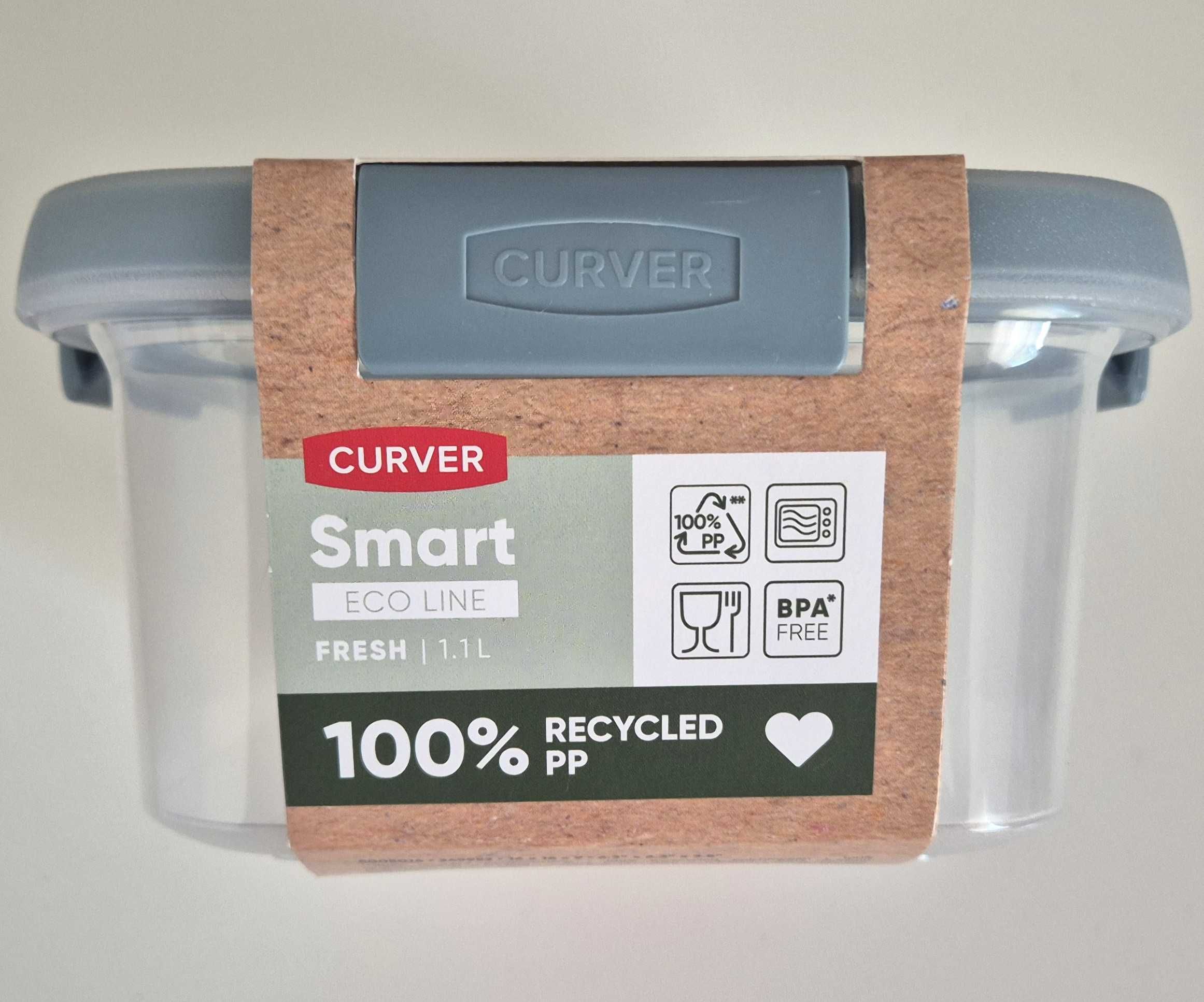 Zestaw NOWYCH pojemików na żywność Curver Smart Eco  2 x 1,1l lunchbox
