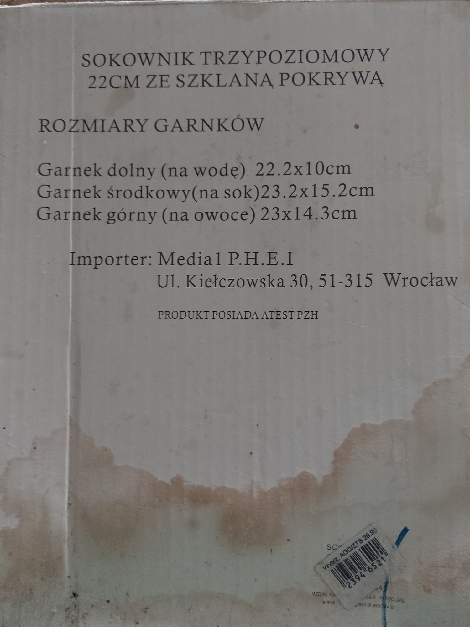 Sprzedam sokownik 3 poziomwy