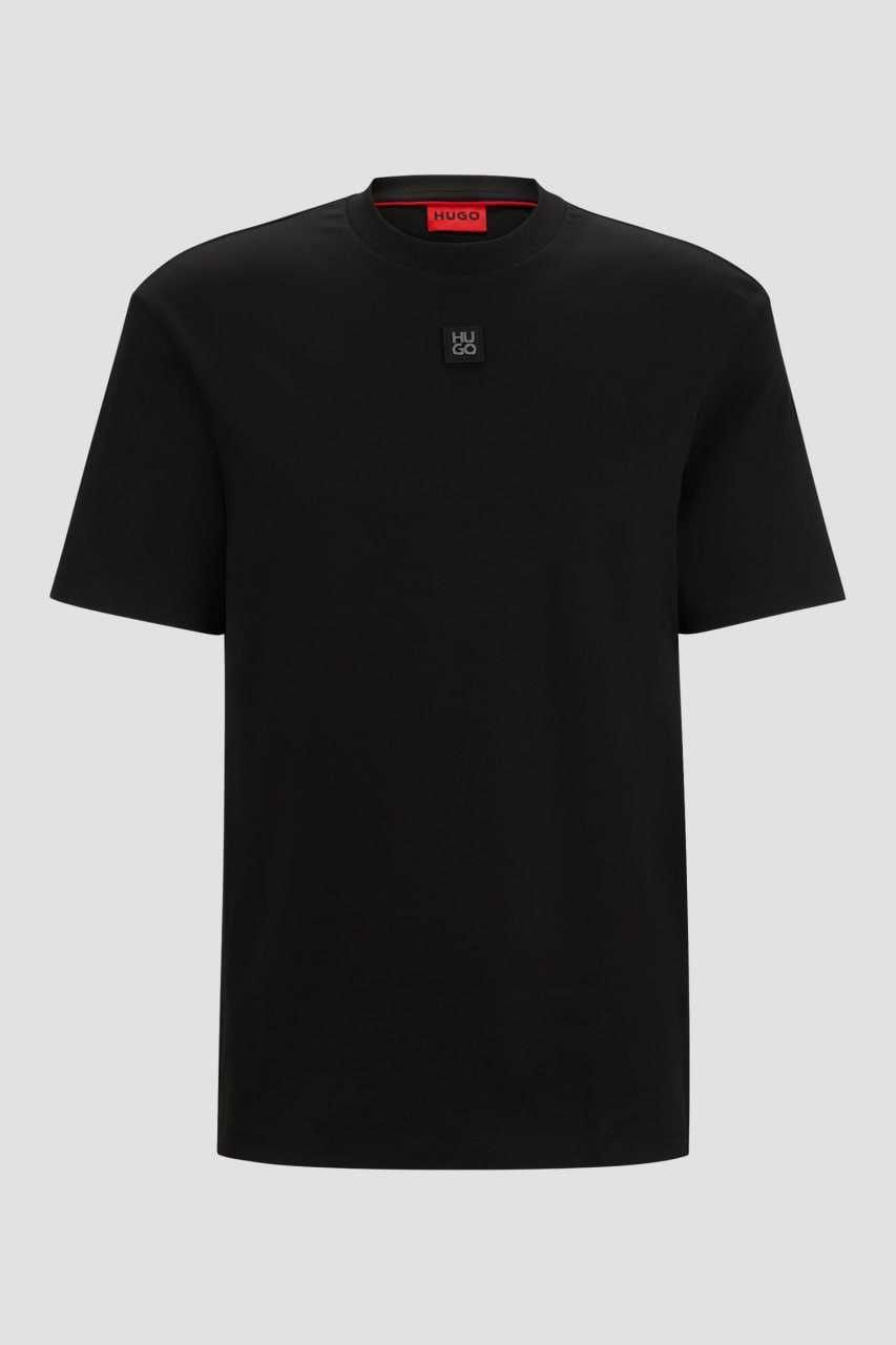 (S-XXL) Футболка Hugo Boss черная Хлопок 100%