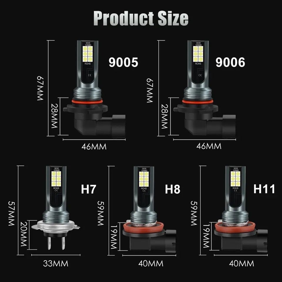 Lampada carro led H8