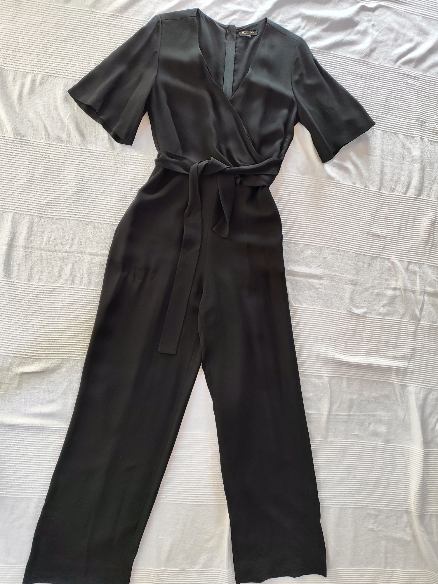 Massimo Dutti Czarny elegancki kombinezon rozm. 38
