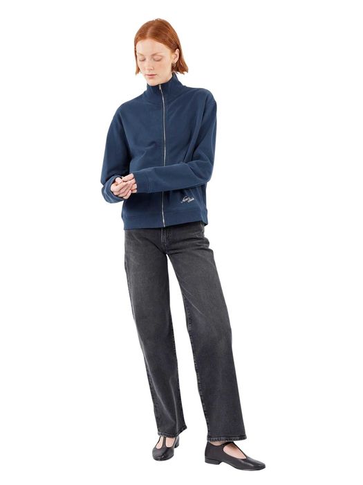 Світшот Acne Studios Zip-Up Sweatshirt Deep Blue