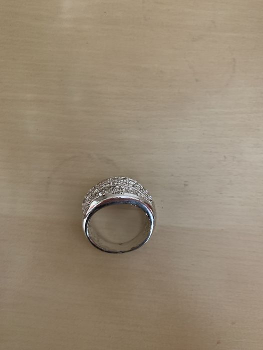 Pierścionek pierścień z cyrkoniami rozmiar 10
