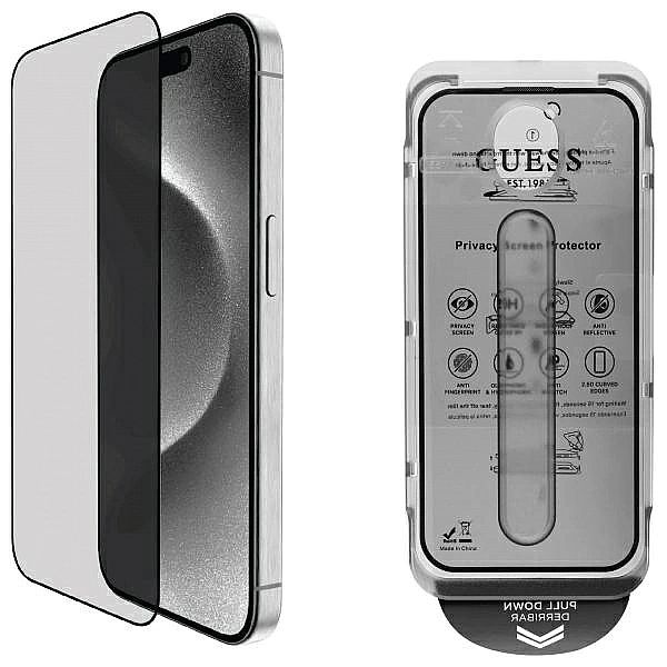 Szkło hartowane prywatyzujące Guess Screen Protector Privacy 2.5D Outl
