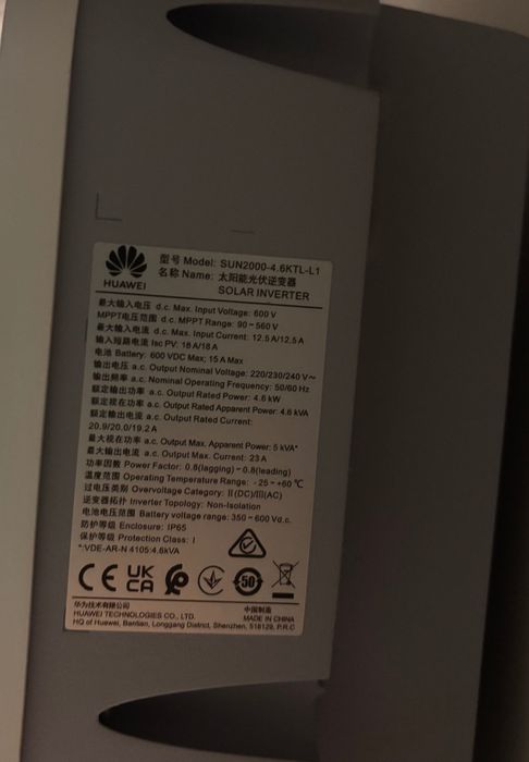 Inversor Huawei SUN2000-4.6KTL-L1