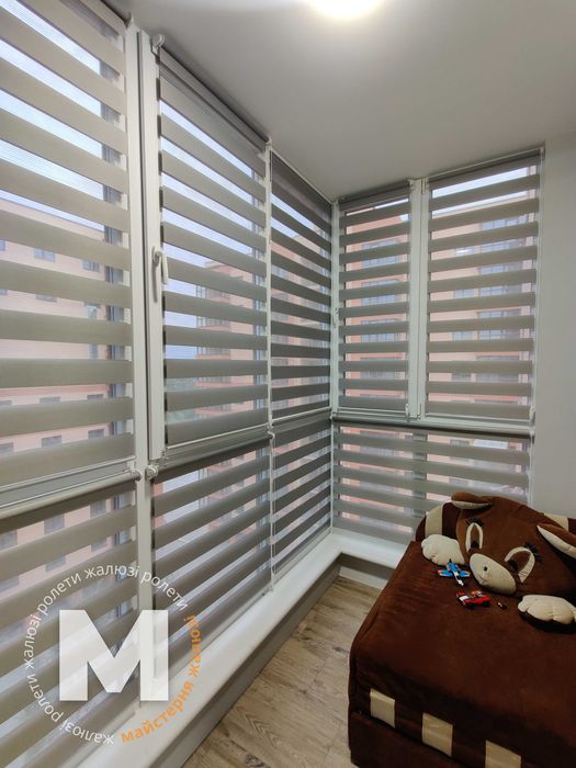 Тканинні ролети, жалюзі день ніч black out, римські, рулонні штори