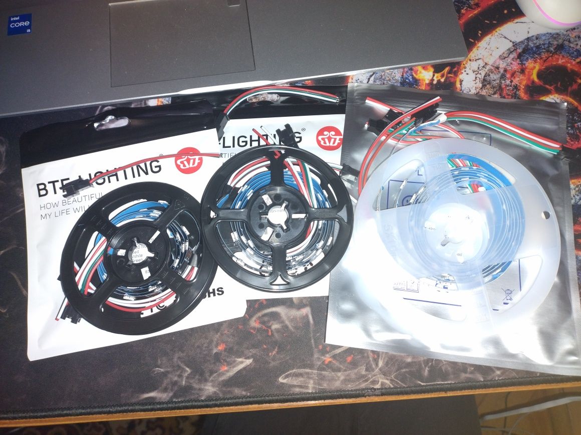 4 metry taśmy LED RGB ws2812b programowalne 30 led/metr