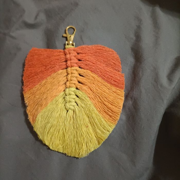 Porta chaves em macramé, fio de algodão, náutico. Trabalho artesanal.