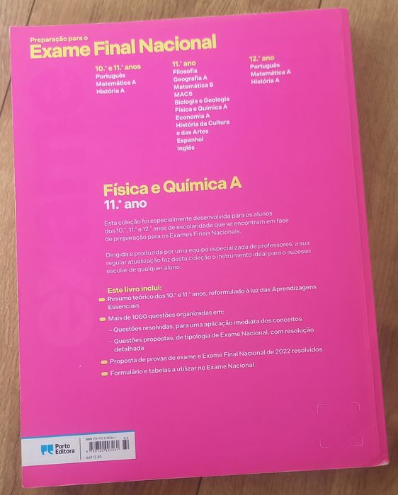 Caderno de Preparação para o Exame Nacional de Física e Química A
