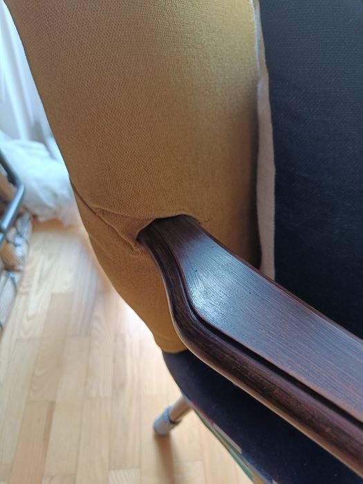 Fotel PRL , wielobarwny