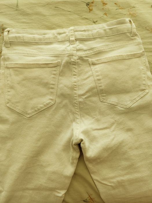 Calça ganga branca Lefties