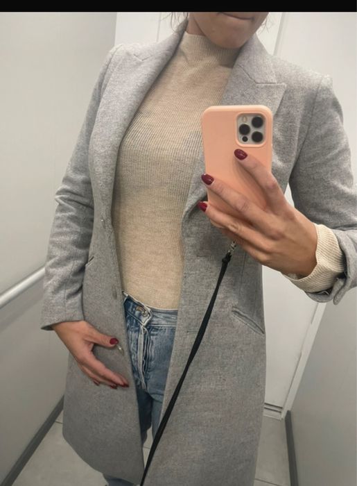 Płaszcz wełniany michael kors