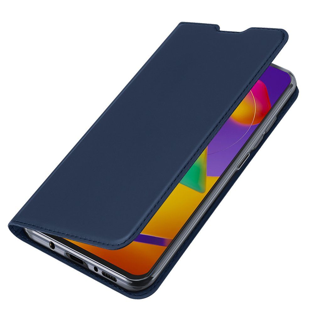 Etui Z Klapką Dux Ducis + Szkło Ochronne Samsung Galaxy M31S Niebieski