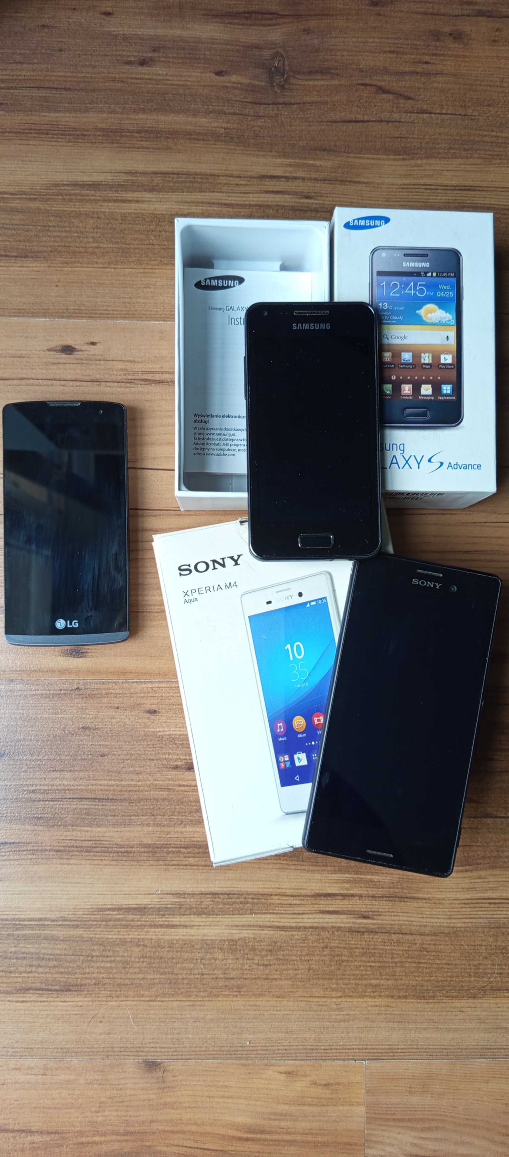 3 smartfony na części - Sony, Samsung, LG