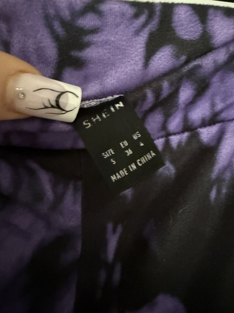 spodnie dzwony materiałowe grunge alternative y2k shein