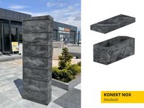 Bloczki ogrodzeniowe 50x20x20 KONEKT pustak ogrodzenia NOX
