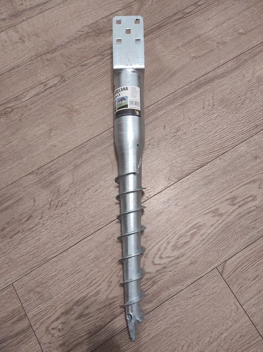 Podstawa słupa wkręcana do ziemi kotwa świder 70x685 OCYNK PWU70