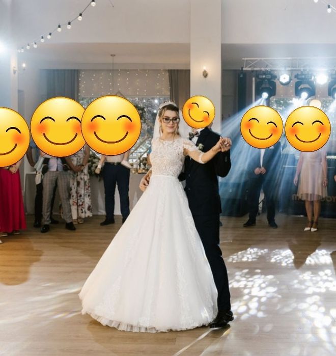 Suknia ślubna Elenora, księżniczka, z odpinanym trenem,