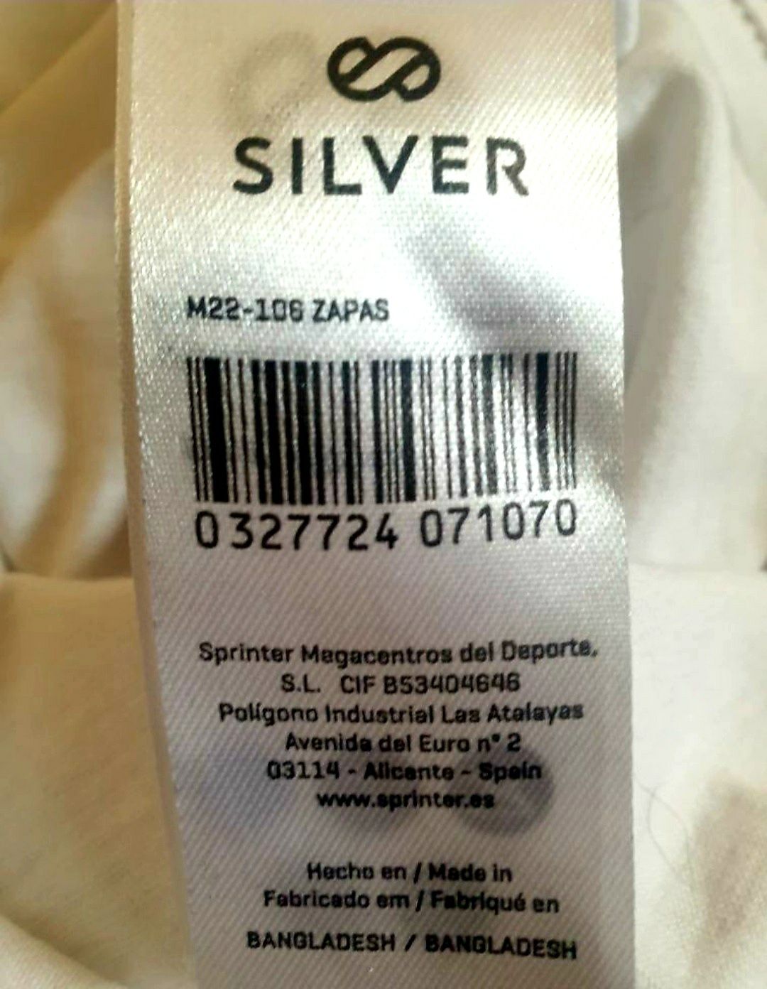 Camisola Silver XXL