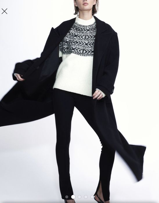 Жакардовий в'язаний светр жіночий, h&m