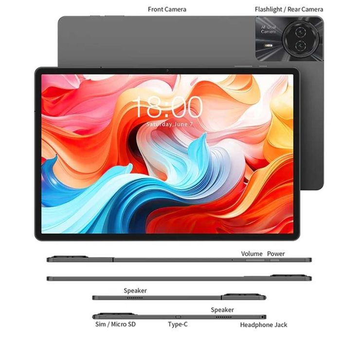 Планшет Teclast T50 Plus 11'' Глобальна вер. 16\256GB LTE(2 SIM) НОВИЙ