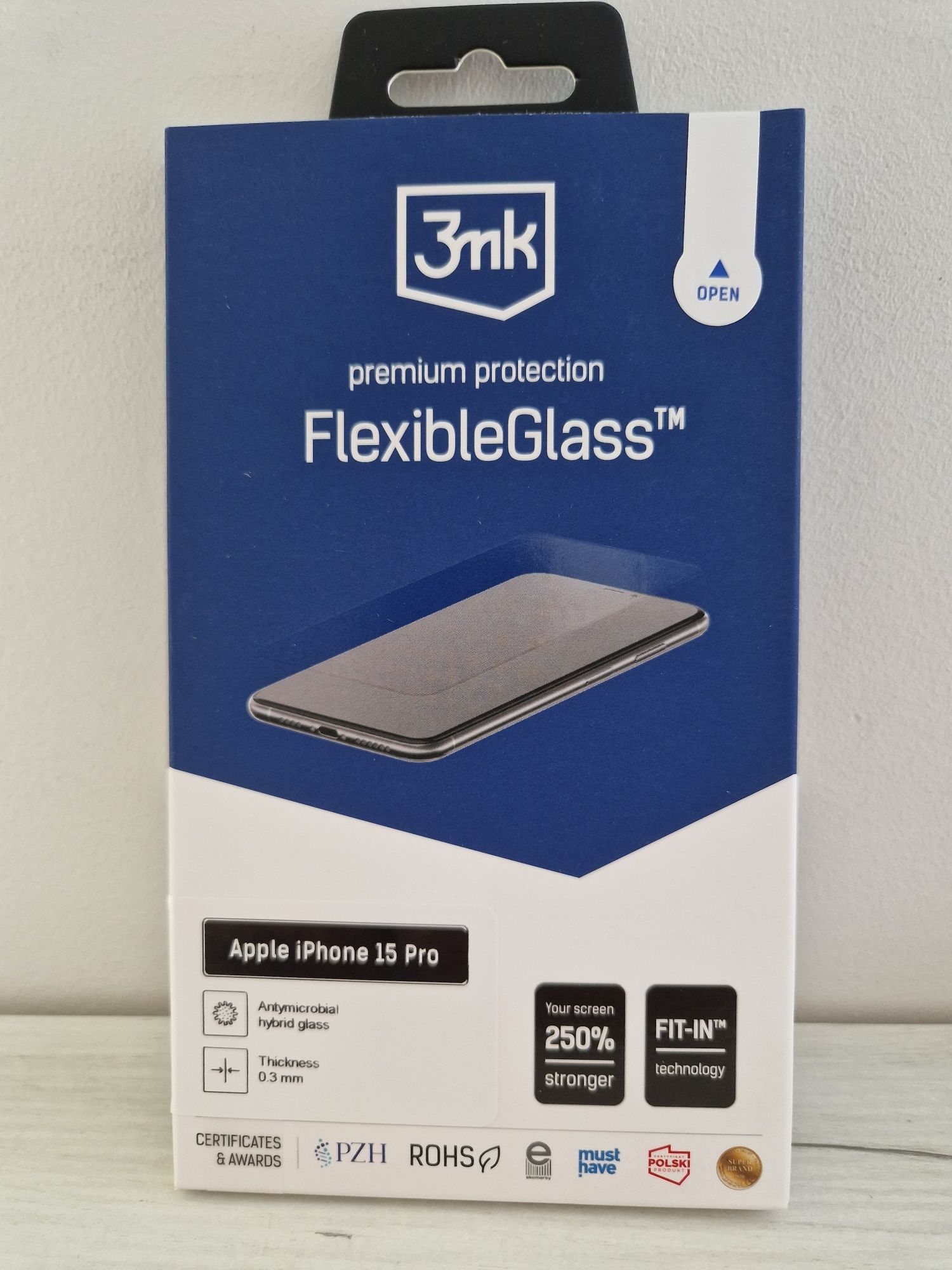 Hartowane szkło hybrydowe 3MK FlexibleGlass do Iphone 15 Pro
