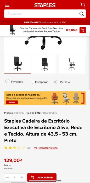 Secretaria + cadeira ou em separado