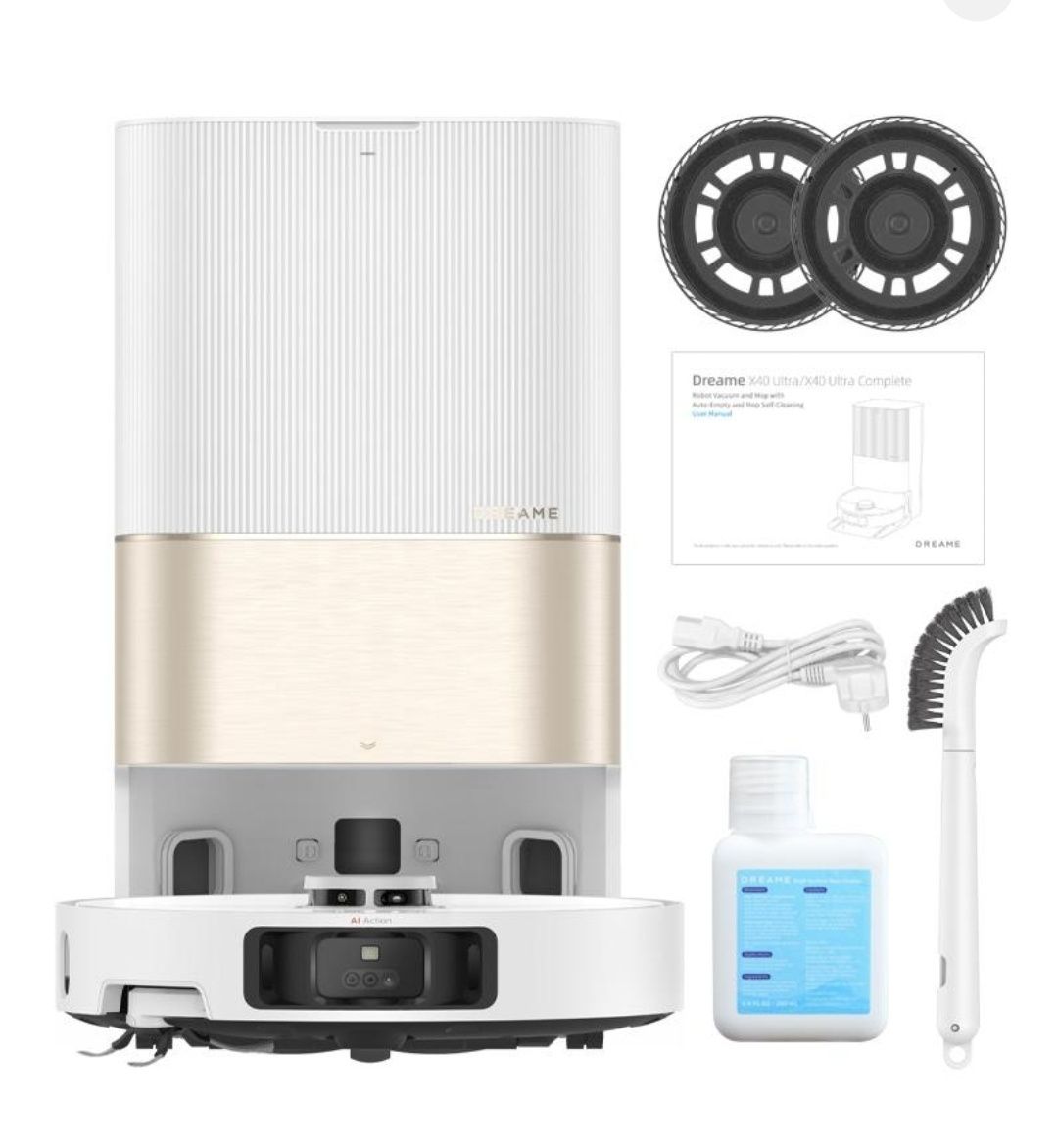 Робот-пилосос Xiaomi Dreame X40 Ultra complete  White
