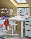 Cadeira p/secretária criança Ikea, branco 
Cadeira p/secretária cr