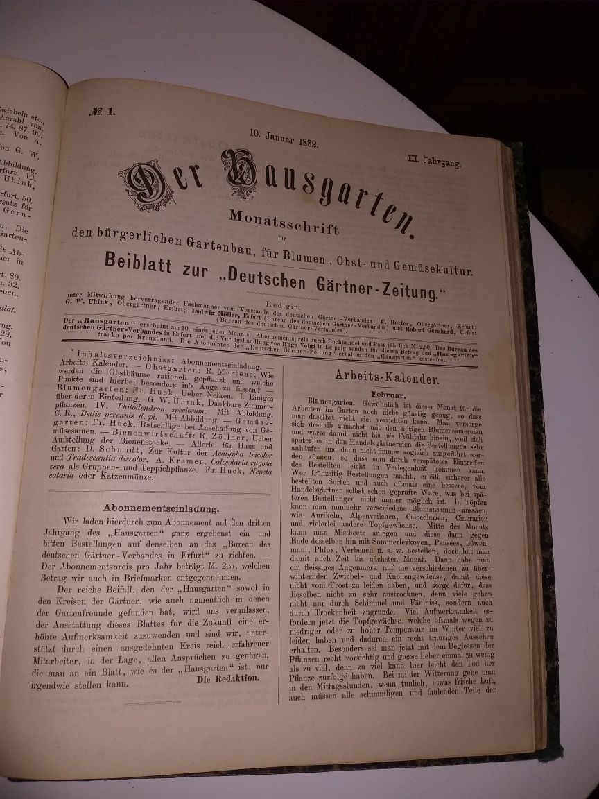 Bardzo duża stara kolekcjonerska książka-ogrodnictwo