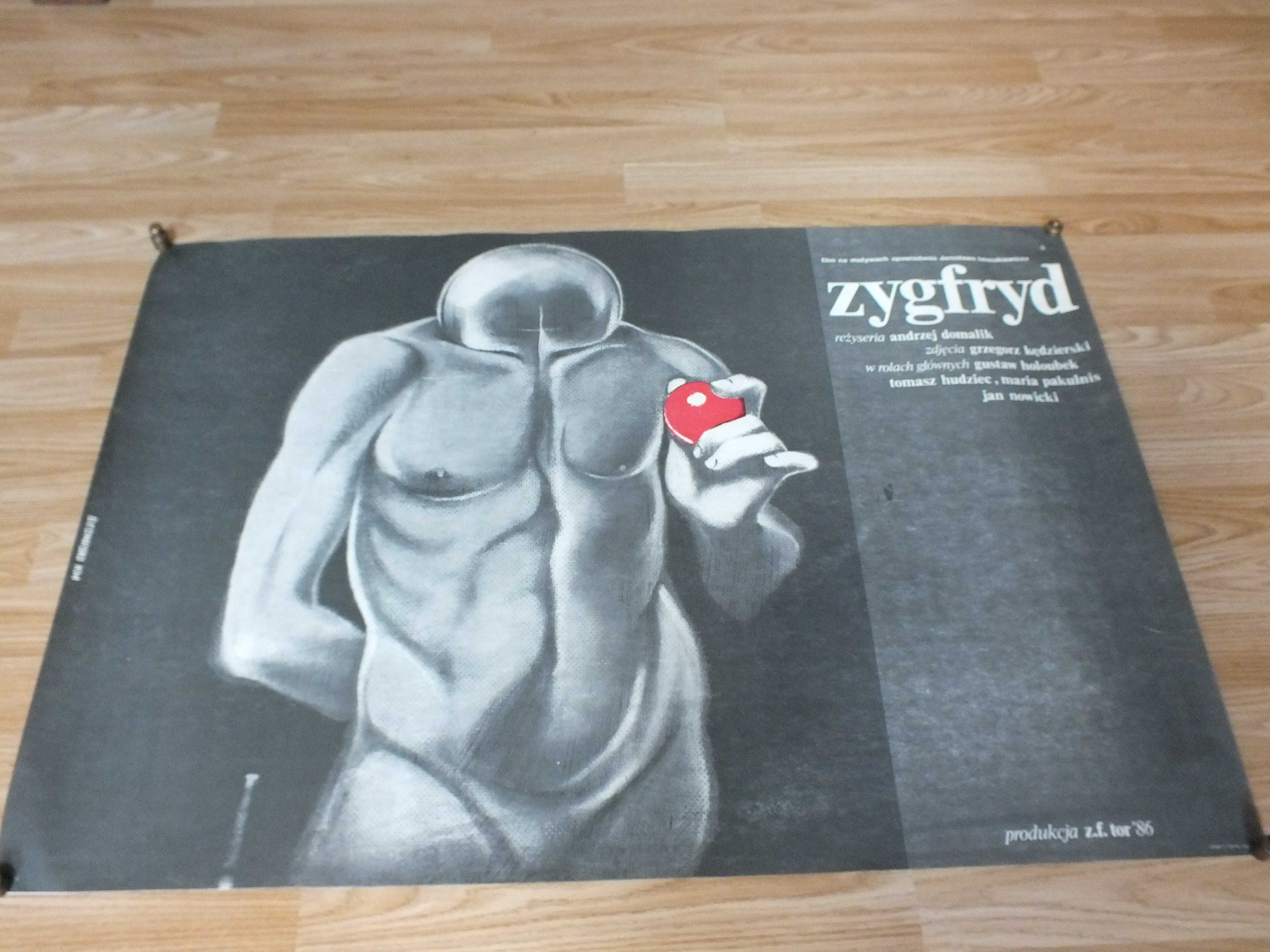 Oryginalny plakat - ZYGFRYD- autor Krzysztof Bednarski Pierwodruk 1986