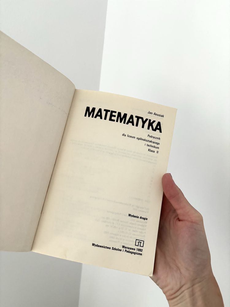 Podręcznik dla liceum ogólnokształcącego i technikum Klasa II
