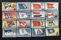 Вкладыши старинные коллекционные карточки флаги судоходных компаний