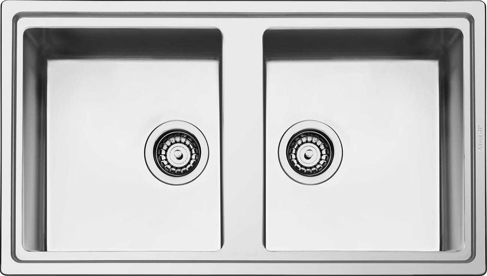 Zlewozmywak Dwukomorowy Smeg LDR862-2 Stal 1mm INOX 86x50cm Masywny
