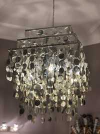 Kare Design Styletto Chrome lampa żyrandol srebrny