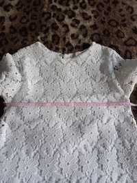 Нарядное ажурное платье для девочки 152см