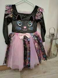 Przebranie na Halloween, karnawał - sukienka kot