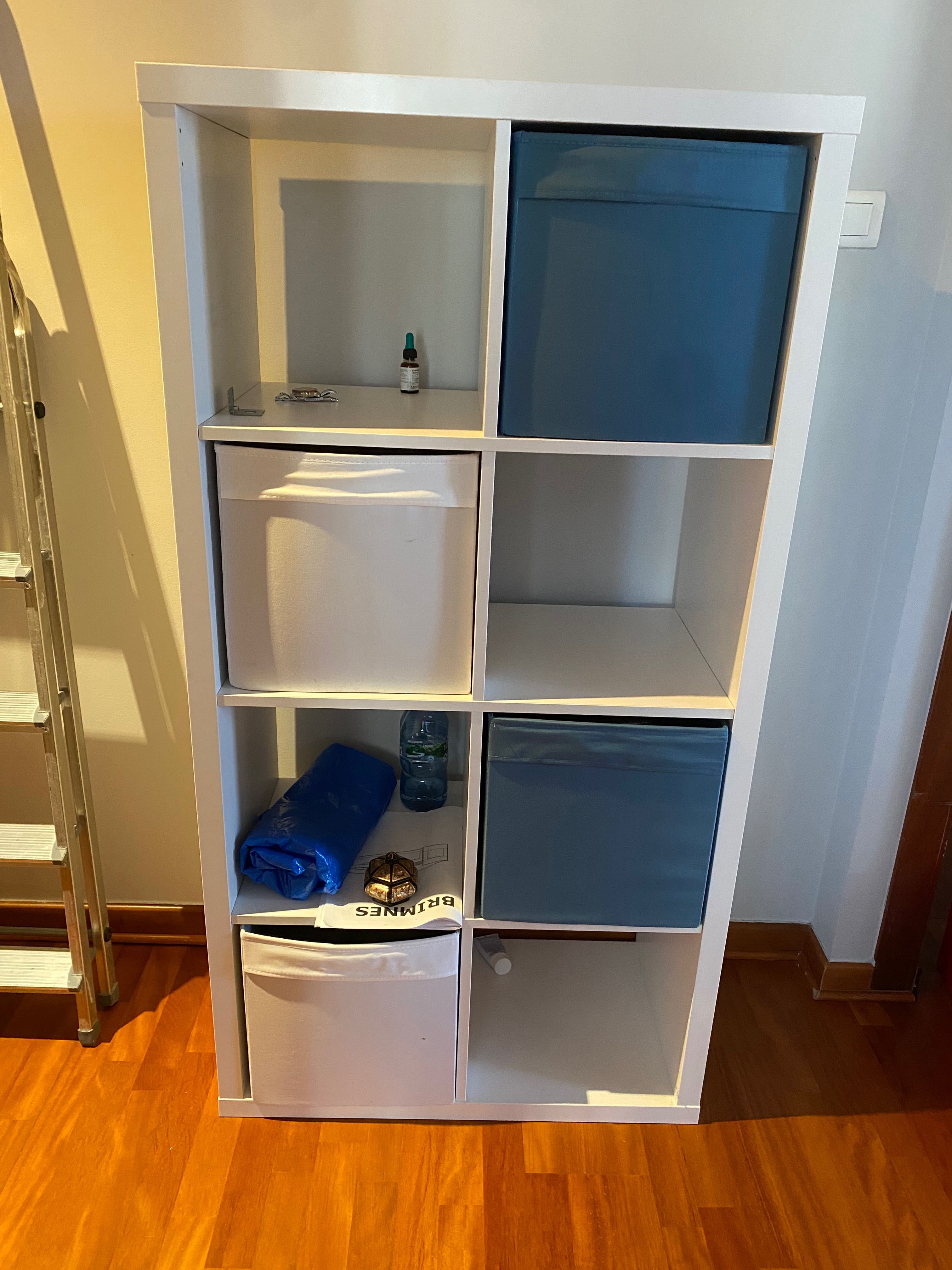 Ikea Kallax with 4 boxes