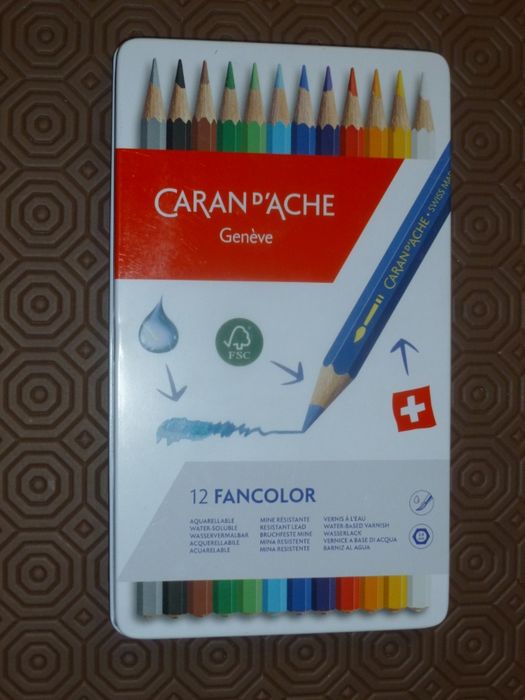 Caica lápis cor Caran d' Ache (12)