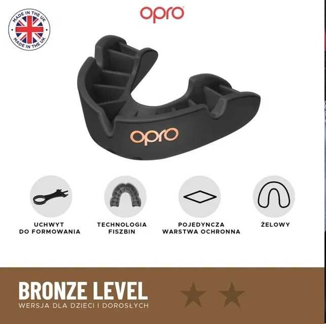 Opro Ochraniacz Na Zęby UFC Bronze Czarny/dla dorosłych/NOWY