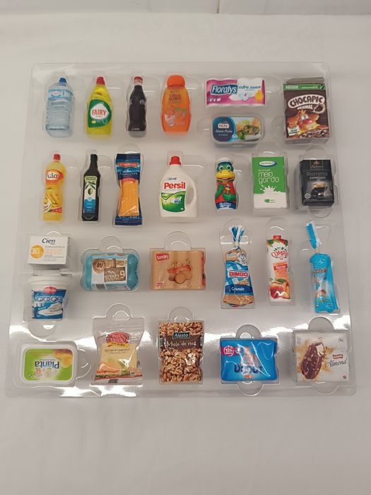 Coleção Miniaturas Lidl. Mercearia e Produtos de limpeza. Brincar