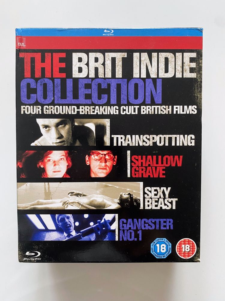 Brit Indie kolekcja na Blu-ray Trainspotting Sexy Beast Plytki grob