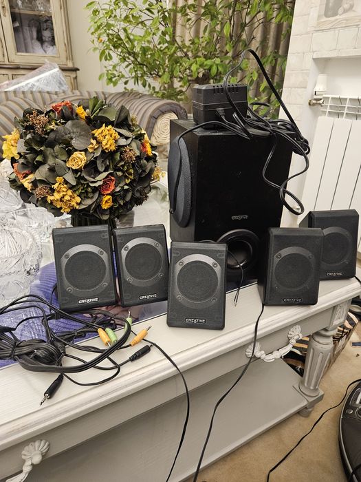 Колонки 5.1 Creative Inspire P5800 (72 Вт RMS) в отличном состоянии