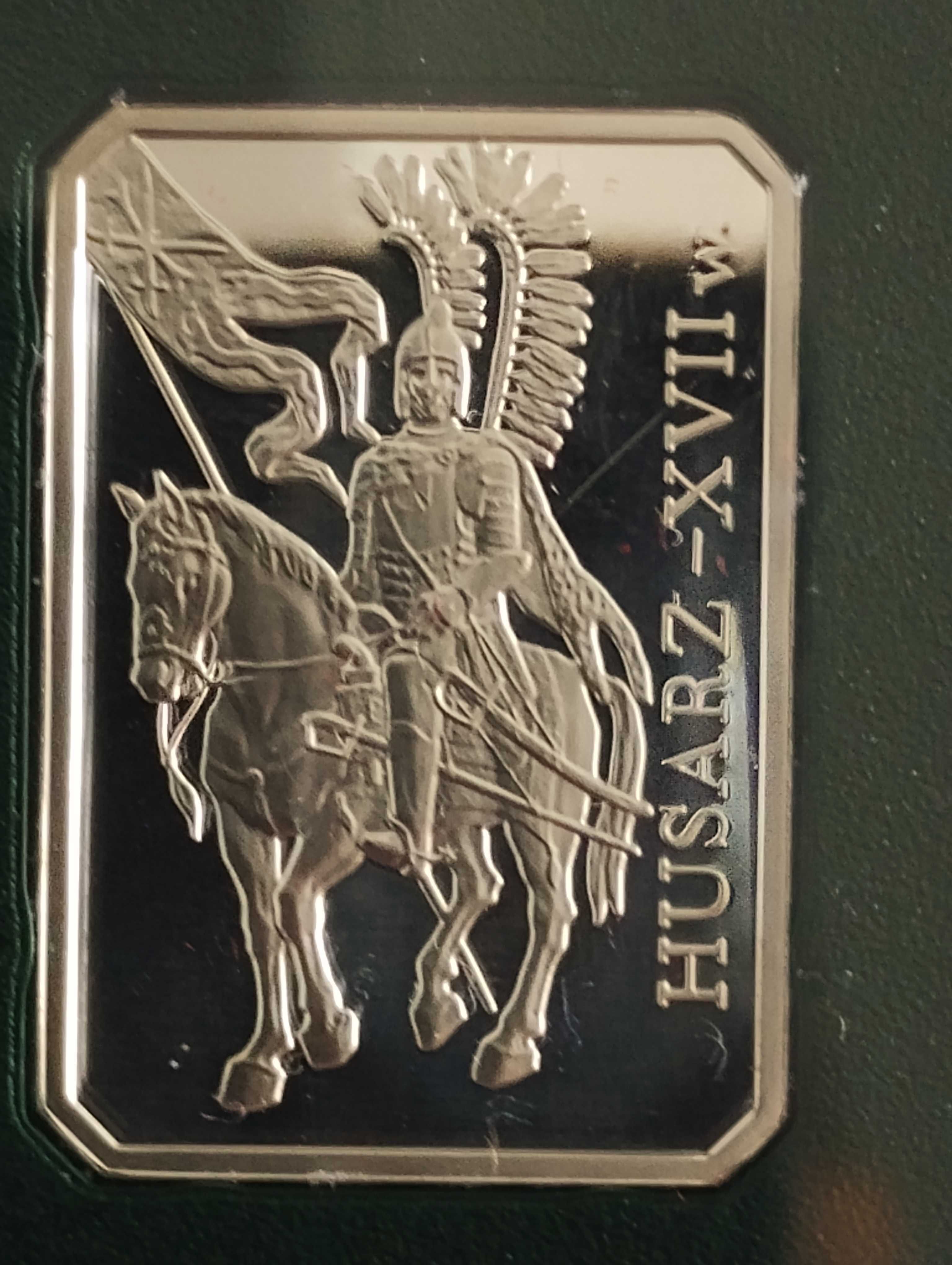 Moneta srebrna 10zł Husarz XVIIw