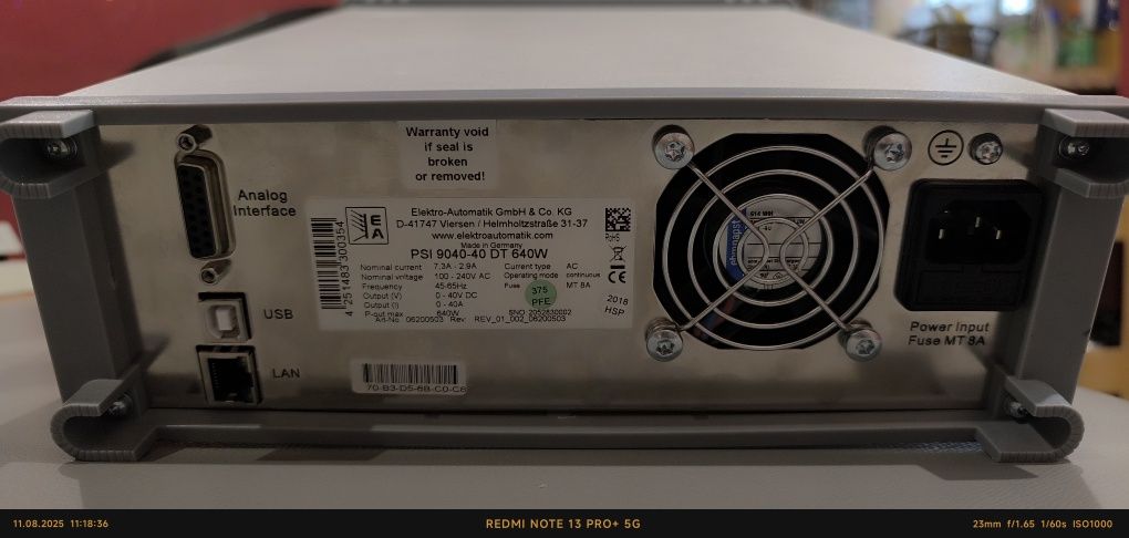 Zasilacz Stołowy EA-PSI 9040-40 DT