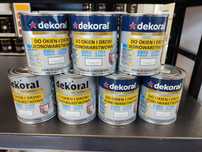 Emalia jednowarstwowa do okien i drzwi Dekoral biały połysk 0,65L