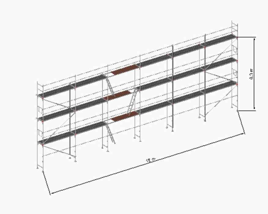 RUSZTOWANIE UŹYWANE idealnie na docieplenia ,domki 113,40 m2