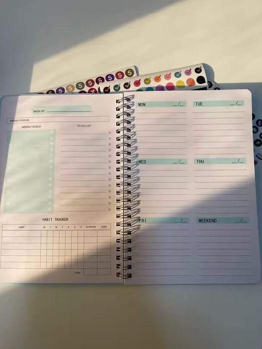 2 в 1 Блокнот планер і трекер звичок + ручка В ПОДАРУНОк не датований