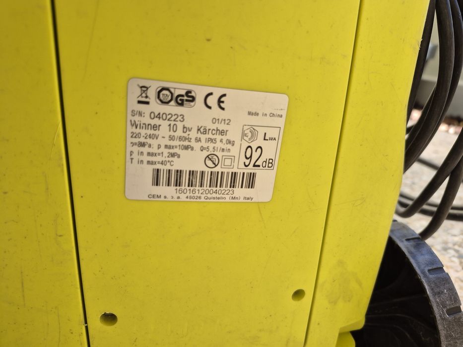 Karcher k2 winner 10 - limpeza com pressão de água