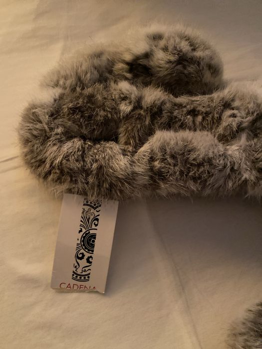 Gola de pele de coelho